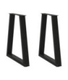Picioare de masă în formă de V, 2 buc., negru, 60x(72-73,3) cm, oțel - WOODBB2328 Picioare de masă în formă de V, 2 buc., negru, 60x(72-73,3) cm, oțel - WOODBB2328