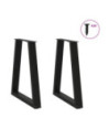 Picioare de masă în formă de V, 2 buc., negru, 60x(72-73,3) cm, oțel - WOODBB2328 Picioare de masă în formă de V, 2 buc., negru, 60x(72-73,3) cm, oțel - WOODBB2328