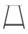 Picioare de masă în formă de A, 2 buc., antracit, 70x(72-73) cm, oțel - WOODBB2340