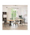 Picioare de masă în formă de X, 2 buc., negru, 60x(72-73) cm, oțel - WOODBB2341