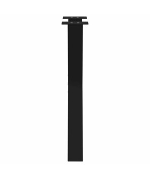 Picioare de masă în formă de X, 2 buc., negru, 60x(72-73) cm, oțel - WOODBB2341