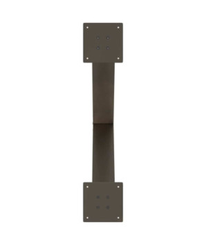 Picioare de masă în formă de X, 2 buc., oțel natural, 70x(72-73) cm - WOODBB2342