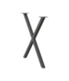 Picioare de masă în formă de X, 2 buc., antracit, 70x(72-73) cm, oțel - WOODBB2343 Picioare de masă în formă de X, 2 buc., antracit, 70x(72-73) cm, oțel - WOODBB2343