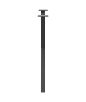 Picioare de masă în formă de X, 2 buc., antracit, 70x(72-73) cm, oțel - WOODBB2343