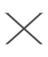 Picioare de masă în formă de X, 2 buc., antracit, 90x(72-73) cm, oțel - WOODBB2344