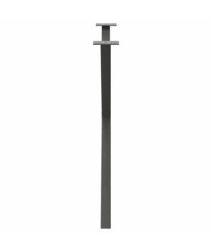 Picioare de masă în formă de X, 2 buc., antracit, 90x(72-73) cm, oțel - WOODBB2344