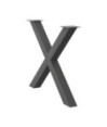 Picioare de masă în formă de X, antracit, 90x(72-73) cm, oțel, 3 buc. - WOODBB2345 Picioare de masă în formă de X, antracit, 90x(72-73) cm, oțel, 3 buc. - WOODBB2345