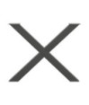 Picioare de masă în formă de X, antracit, 90x(72-73) cm, oțel, 3 buc. - WOODBB2345 Picioare de masă în formă de X, antracit, 90x(72-73) cm, oțel, 3 buc. - WOODBB2345