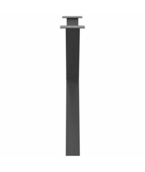 Picioare de masă în formă de X, antracit, 90x(72-73) cm, oțel, 3 buc. - WOODBB2345