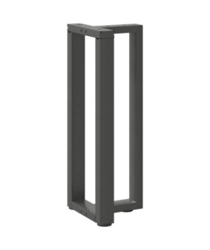 Picioare de masă consolă în formă de T, 2 buc., antracit, 38x25x(72-73) cm, oțel - WOODBB2346