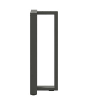 Picioare de masă consolă în formă de T, 2 buc., antracit, 38x25x(72-73) cm, oțel - WOODBB2346