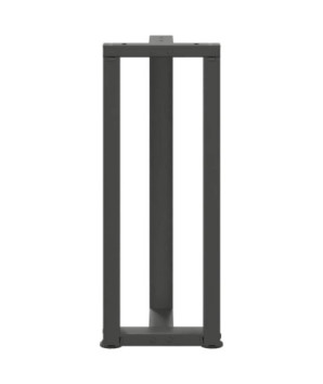 Picioare de masă consolă în formă de T, 2 buc., antracit, 38x25x(72-73) cm, oțel - WOODBB2346