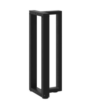 Picioare de masă consolă în formă de T, 2 buc., negru, 38x25x(72-73) cm, oțel - WOODBB2347
