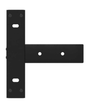 Picioare de masă consolă în formă de T, 2 buc., negru, 38x25x(72-73) cm, oțel - WOODBB2347