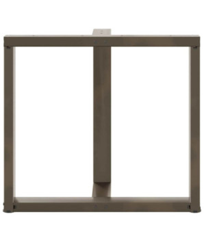 Picioare de masă în formă de T, 2 buc., negru, 70x35x(72-73) cm, oțel - WOODBB2348