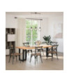 Picioare de masă în formă de T, 2 buc., negru, 60x35x(72-73) cm, oțel - WOODBB2349