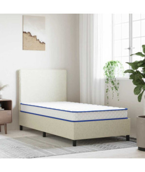 Saltea din spumă cu memorie, alb, 100x200x17 cm, moale - WOODBB2355