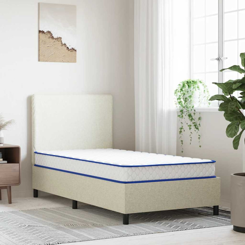 Saltea din spumă cu memorie, alb, 100x200x17 cm, moale - WOODBB2355