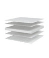 Saltea din spumă cu memorie, alb, 100x200x17 cm, moale - WOODBB2355