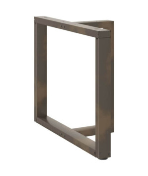 Picioare de masă în formă de T, 2 buc., negru, 100x35x(72-73) cm, oțel - WOODBB2360