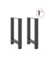 Picioare masă de sufragerie antracit, 2 buc., 50x(72-73) cm, oțel - WOODBB2363 Picioare masă de sufragerie antracit, 2 buc., 50x(72-73) cm, oțel - WOODBB2363