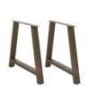 Picioare de masă în formă de A, 2 buc., 90x(72-73) cm, oțel - WOODBB2364