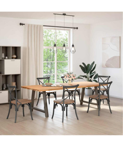 Picioare de masă în formă de A, 2 buc., 90x(72-73) cm, oțel - WOODBB2364