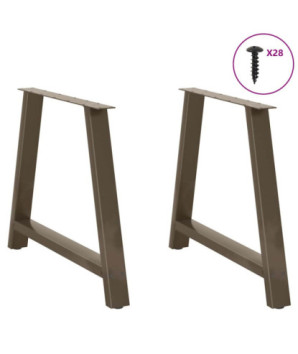 Picioare de masă în formă de A, 2 buc., 90x(72-73) cm, oțel - WOODBB2364