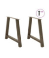 Picioare de masă în formă de A, 2 buc., 90x(72-73) cm, oțel - WOODBB2364