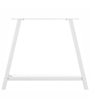 Picioare de masă în formă de A, 2 buc., alb, 90x(72-73) cm, oțel - WOODBB2365