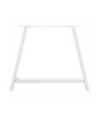 Picioare de masă în formă de A, 2 buc., alb, 90x(72-73) cm, oțel - WOODBB2365