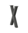 Picioare de masă în formă de X, 2 buc., antracit, 50x(72-73) cm, oțel - WOODBB2366 Picioare de masă în formă de X, 2 buc., antracit, 50x(72-73) cm, oțel - WOODBB2366