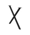 Picioare de masă în formă de X, 2 buc., negru, 90x(72-73) cm, oțel - WOODBB2367 Picioare de masă în formă de X, 2 buc., negru, 90x(72-73) cm, oțel - WOODBB2367