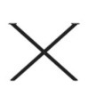 Picioare de masă în formă de X, 2 buc., negru, 90x(72-73) cm, oțel - WOODBB2367 Picioare de masă în formă de X, 2 buc., negru, 90x(72-73) cm, oțel - WOODBB2367