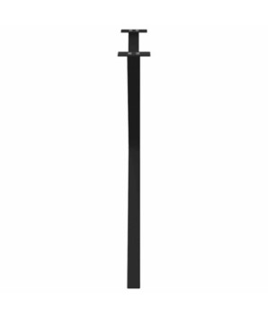Picioare de masă în formă de X, 2 buc., negru, 90x(72-73) cm, oțel - WOODBB2367