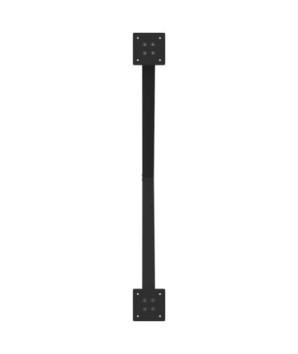 Picioare de masă în formă de X, 2 buc., negru, 90x(72-73) cm, oțel - WOODBB2367