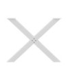 Picioare de masă în formă de X, 2 buc., alb, 90x(72-73) cm, oțel - WOODBB2369 Picioare de masă în formă de X, 2 buc., alb, 90x(72-73) cm, oțel - WOODBB2369