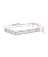 Saltea cu arcuri bonnell, fermitate medie, 140x200 cm - WOODBB2377