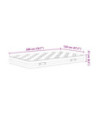 Saltea cu arcuri bonnell, fermitate medie, 120x200 cm - WOODBB2378