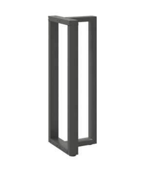 Picioare de masă de bar în formă de T, 2 buc., antracit, 50x35x(110-111) cm, oțel - WOODBB2382