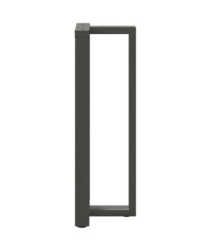 Picioare de masă de bar în formă de T, 2 buc., antracit, 50x35x(110-111) cm, oțel - WOODBB2382