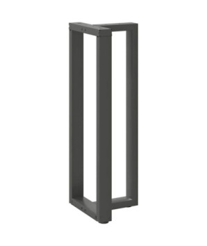 Picioare de masă de bar în formă de T, 2 buc., antracit, 40x35x(110-111) cm, oțel - WOODBB2383