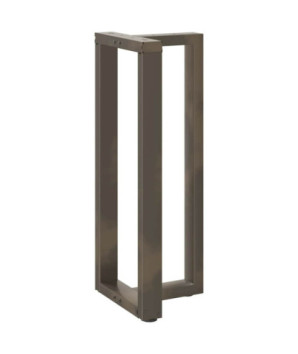 Picioare de masă de bar în formă de T, 2 buc., negru, 50x35x(100-101) cm, oțel - WOODBB2384