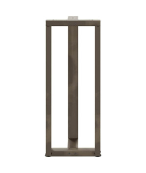 Picioare de masă de bar în formă de T, 2 buc., negru, 50x35x(100-101) cm, oțel - WOODBB2384