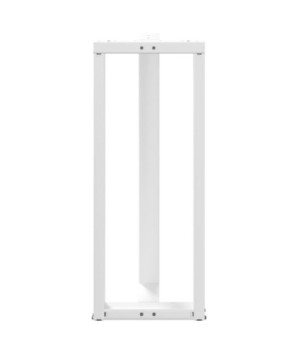 Picioare de masă de bar în formă de T, 2 buc., alb, 40x35x(100-101) cm, oțel - WOODBB2385