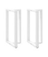 Picioare de masă de bar în formă de T, 2 buc., alb, 60x35x(100-101) cm, oțel - WOODBB2386 Picioare de masă de bar în formă de T, 2 buc., alb, 60x35x(100-101) cm, oțel - WOODBB2386