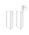 Picioare de masă de bar în formă de T, 2 buc., alb, 60x35x(100-101) cm, oțel - WOODBB2386 Picioare de masă de bar în formă de T, 2 buc., alb, 60x35x(100-101) cm, oțel - WOODBB2386