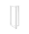 Picioare de masă de bar în formă de T, 2 buc., alb, 60x35x(100-101) cm, oțel - WOODBB2386 Picioare de masă de bar în formă de T, 2 buc., alb, 60x35x(100-101) cm, oțel - WOODBB2386