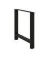 Picioare masă de sufragerie negre, 2 buc., 70x(72-73) cm, oțel - WOODBB2387