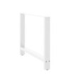 Picioare masă de sufragerie albe, 2 buc., 90x(72-73) cm, oțel - WOODBB2388